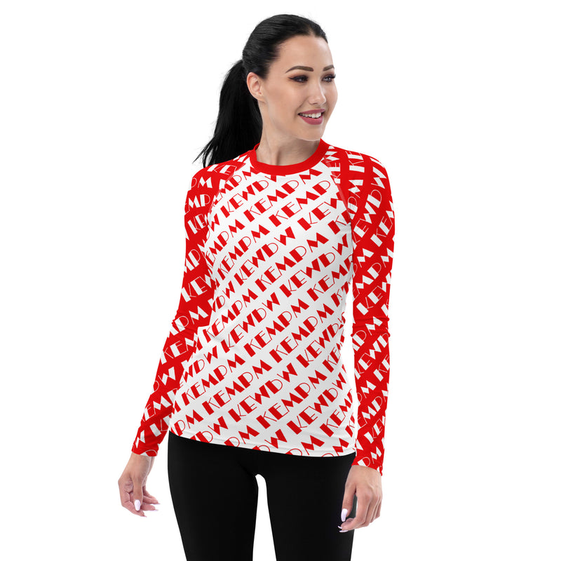 M Kemp Logo Women's Rash Guard - Objet D'Art