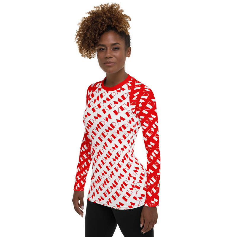 M Kemp Logo Women's Rash Guard - Objet D'Art