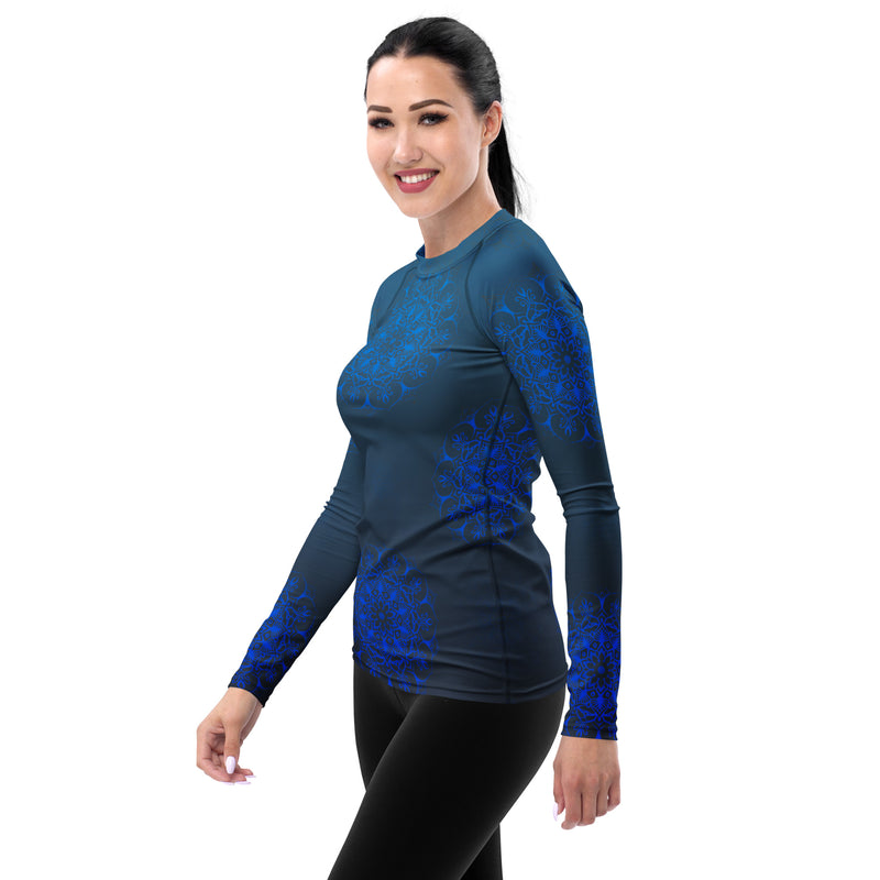 Mandala Twilight Women's Rash Guard - Objet D'Art