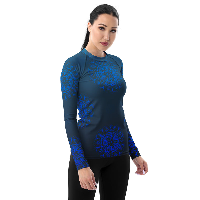 Mandala Twilight Women's Rash Guard - Objet D'Art