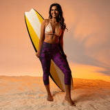 Rosy Yoga Capri Leggings - Objet D'Art