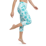 Rosy Yoga Capri Leggings - Objet D'Art
