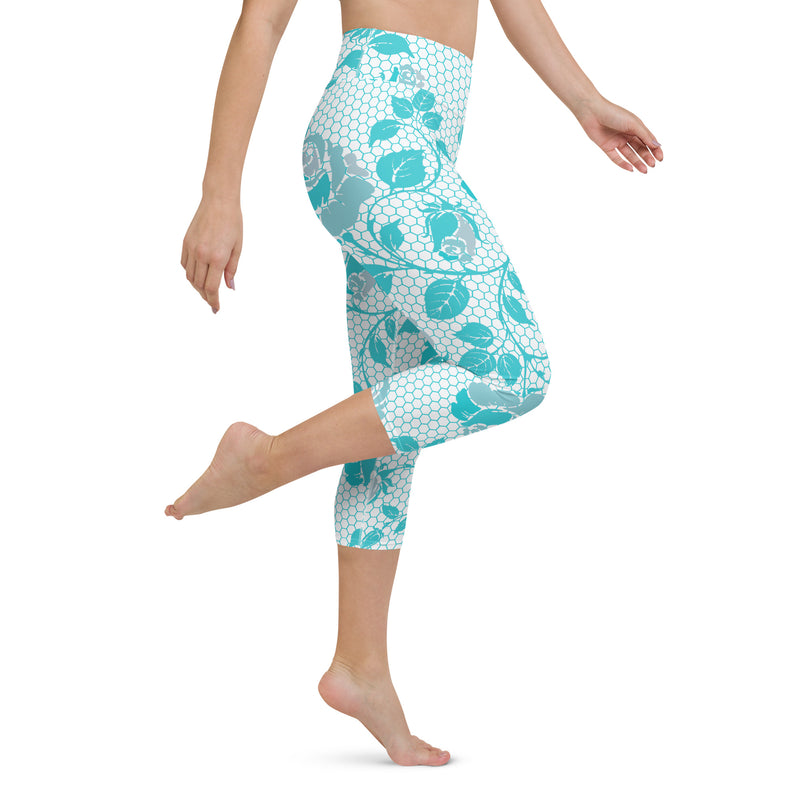 Rosy Yoga Capri Leggings - Objet D'Art