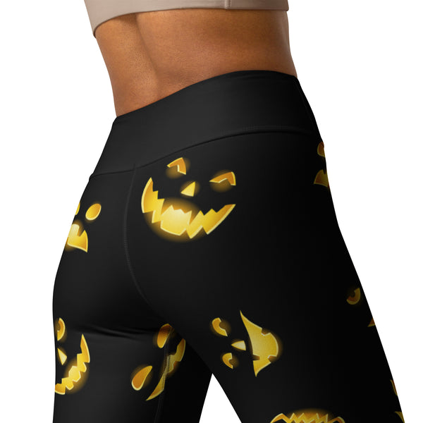 Jack O' Lantern Yoga Leggings - Objet D'Art