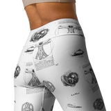 Leonardo Da Vinci Yoga Leggings - Objet D'Art