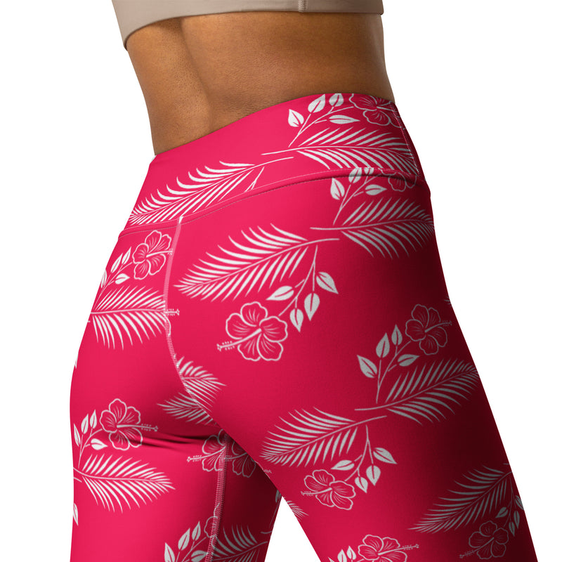 Hibiscus Yoga Leggings