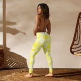 Yellow Rose Yoga Leggings - Objet D'Art