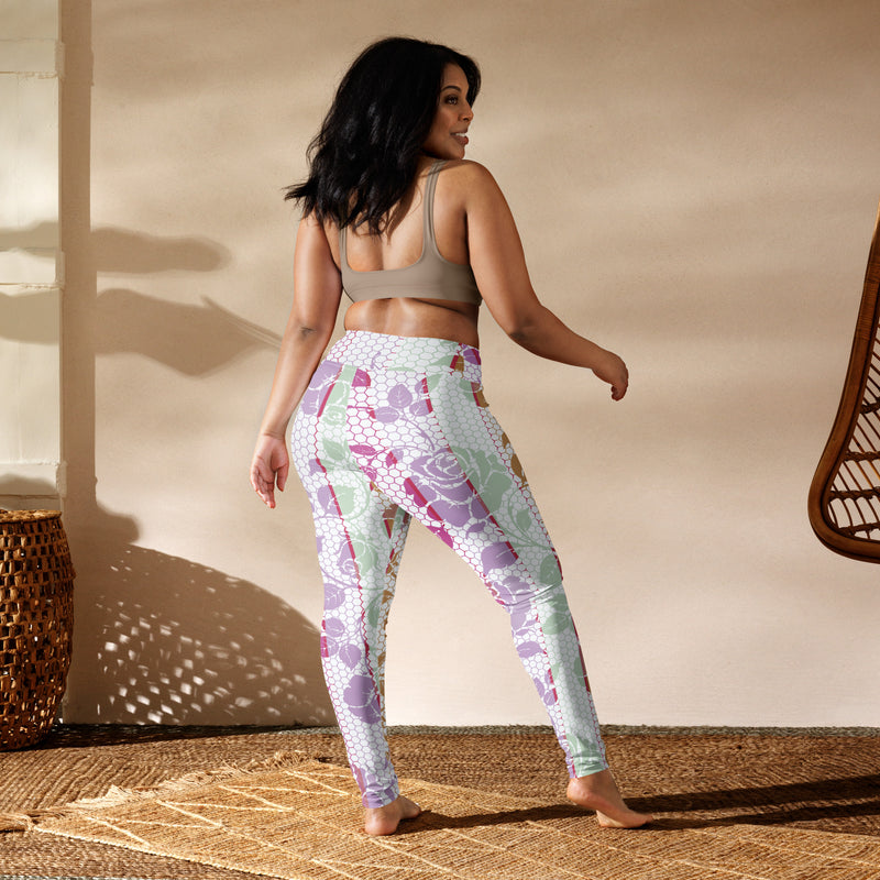 Rosy Yoga Leggings - Objet D'Art