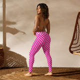 Fuchsia Petals Yoga Leggings - Objet D'Art