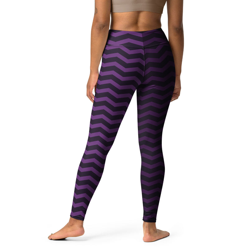 Herringbone Royalty Yoga Leggings - Objet D'Art