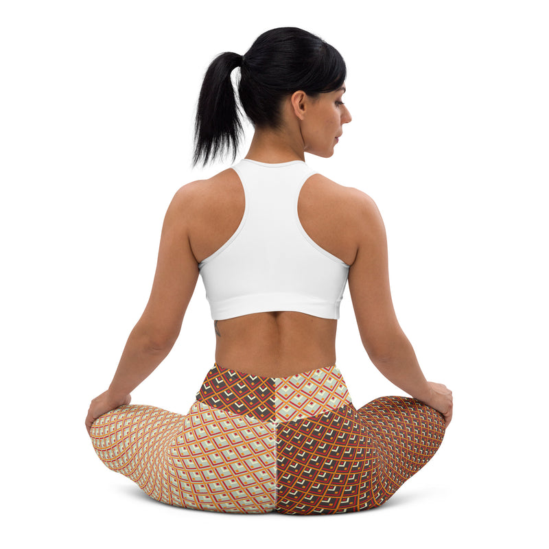 Asymmetry Art Yoga Leggings - Objet D'Art