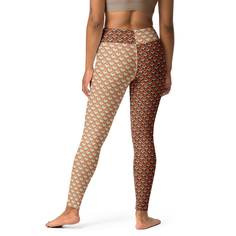 Asymmetry Art Yoga Leggings - Objet D'Art