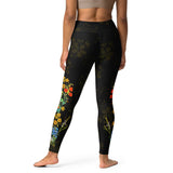 Floral Seams Yoga Leggings - Objet D'Art