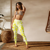 Yellow Rose Yoga Leggings - Objet D'Art