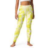 Yellow Rose Yoga Leggings - Objet D'Art