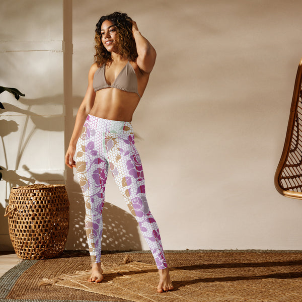 Rosy Yoga Leggings - Objet D'Art