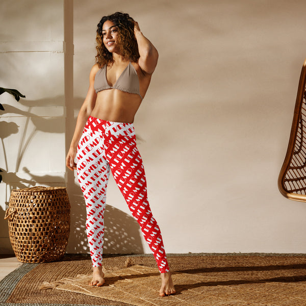 M Kemp Logo Yoga Leggings - Objet D'Art