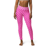 Fuchsia Petals Yoga Leggings - Objet D'Art