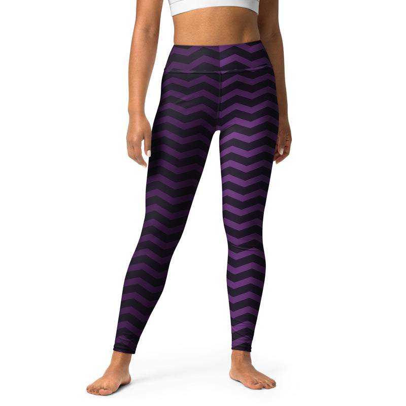 Herringbone Royalty Yoga Leggings - Objet D'Art