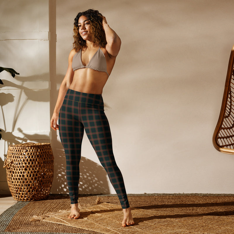 Poshly Plaid Yoga Leggings - Objet D'Art