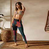 Patchwork Yoga Leggings - Objet D'Art