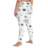 Leonardo Da Vinci Yoga Leggings - Objet D'Art