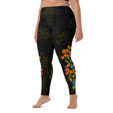 Floral Seams Yoga Leggings - Objet D'Art