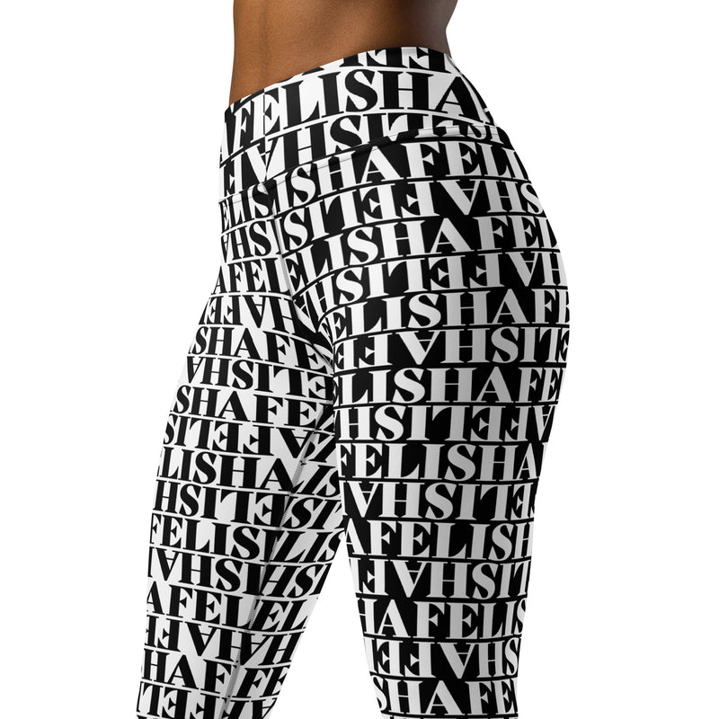 Felicia Print Yoga Leggings - Objet D'Art