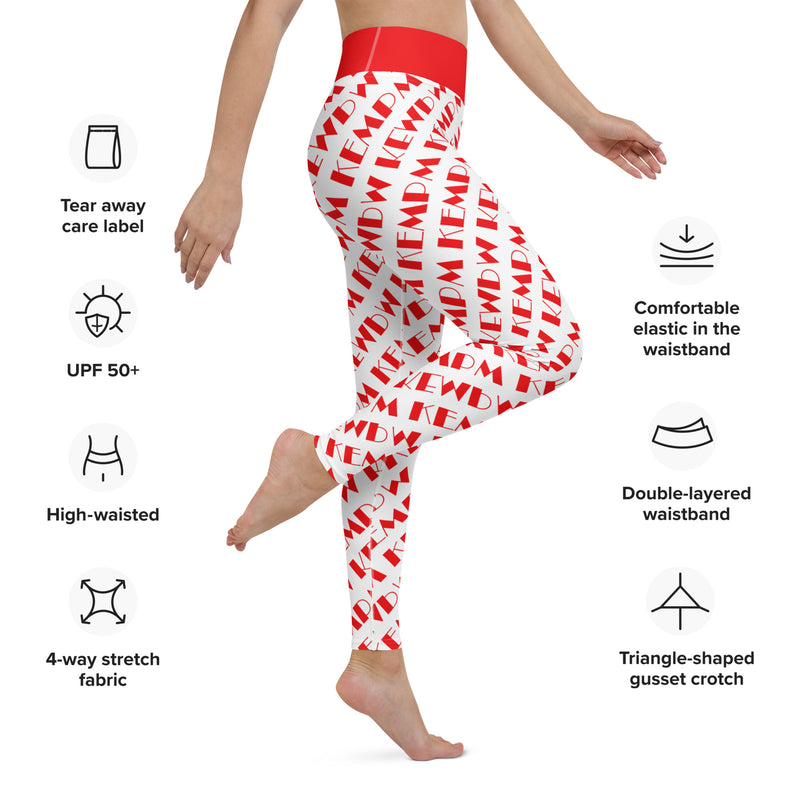 M Kemp Logo Yoga Leggings - Objet D'Art