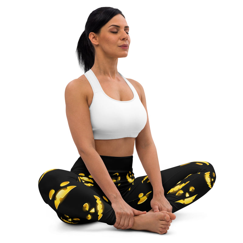 Jack O' Lantern Yoga Leggings - Objet D'Art