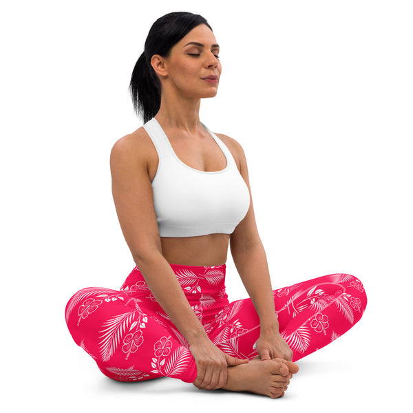 Hibiscus Yoga Leggings