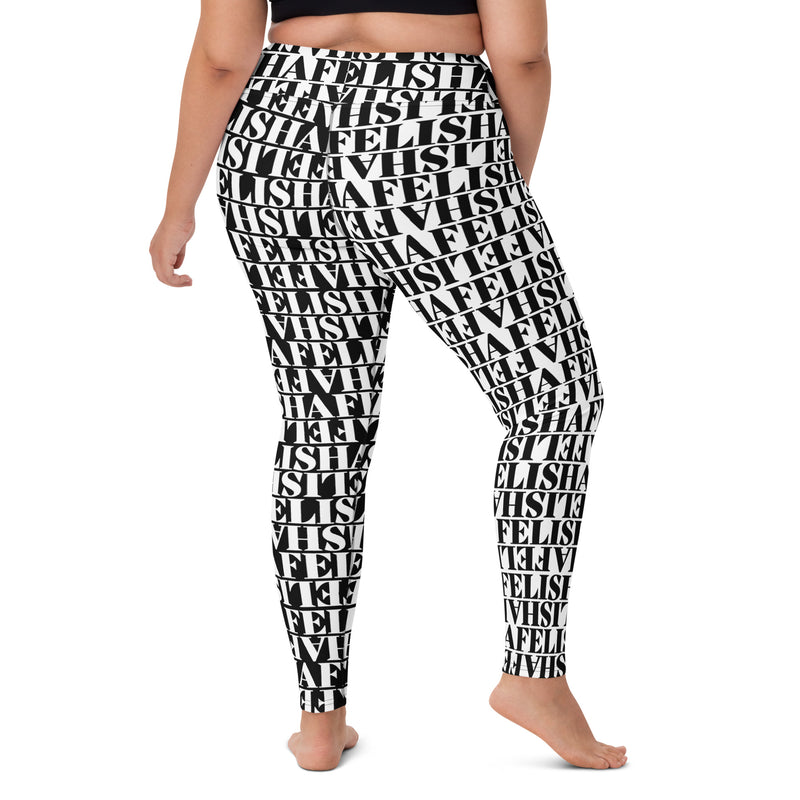 Felicia Print Yoga Leggings - Objet D'Art