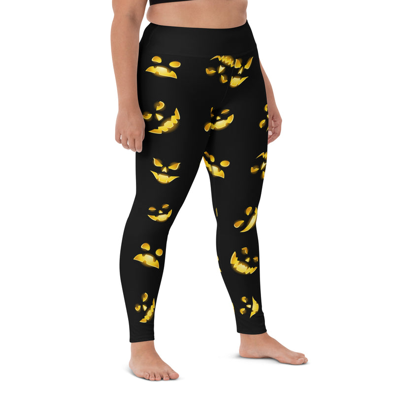 Jack O' Lantern Yoga Leggings - Objet D'Art