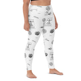 Leonardo Da Vinci Yoga Leggings - Objet D'Art