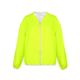 NEON GREEN hat Women's Lightweight Sun Protection Hoodie (Model H62)