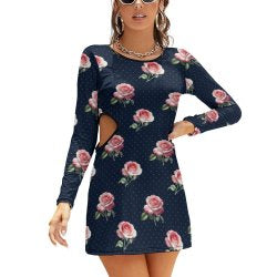 Hollow Slim-Fit Dress Slim dress with hollow waist