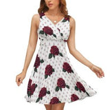 V-Neck Sleeveless Dress (NZ022)  Frocks