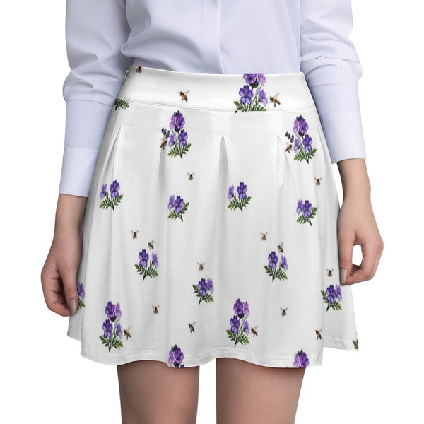 All Over Print Skater Skirt longuette