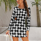 Hollow Slim-Fit Dress Slim dress with hollow waist