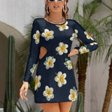 Hollow Slim-Fit Dress Slim dress with hollow waist