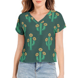 Batwing Sleeve V-Neck Top