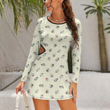 Hollow Slim-Fit Dress Slim dress with hollow waist