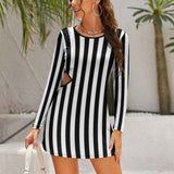 Hollow Slim-Fit Dress Slim dress with hollow waist