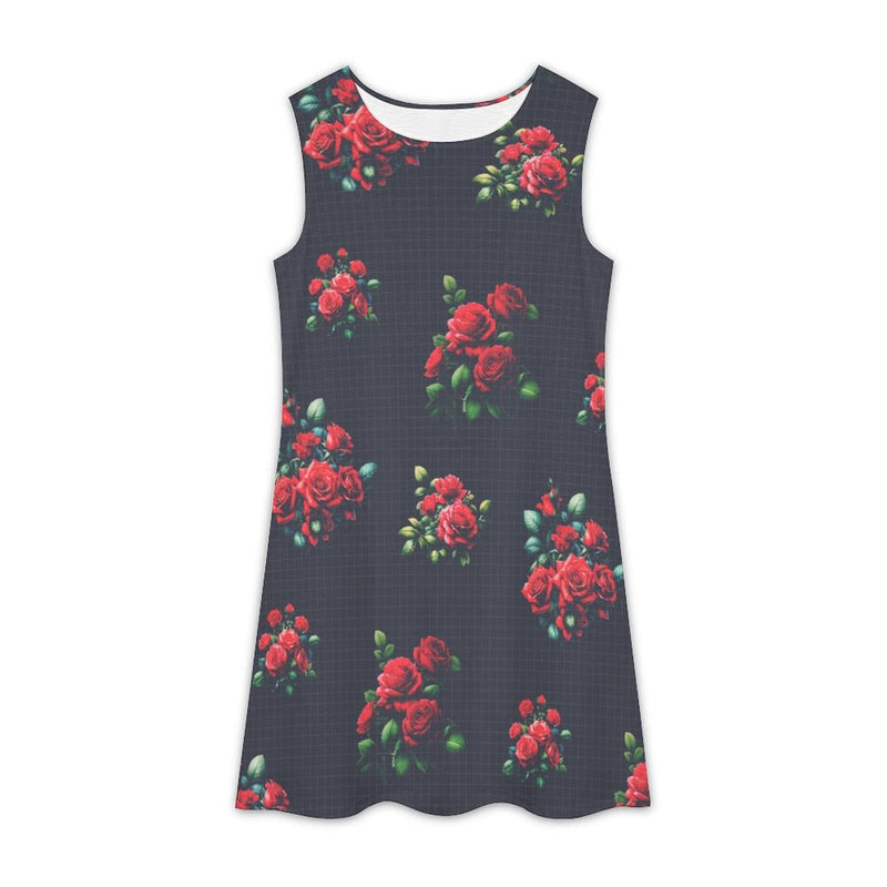 All Over Print Sleeveless Dress Sleeveless dress