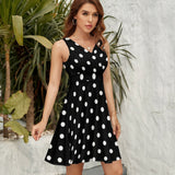 V-Neck Sleeveless Dress (NZ022)  Frocks