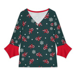 Women&#039;s V-Neck Petal Sleeve Blouse Petal sleeve top