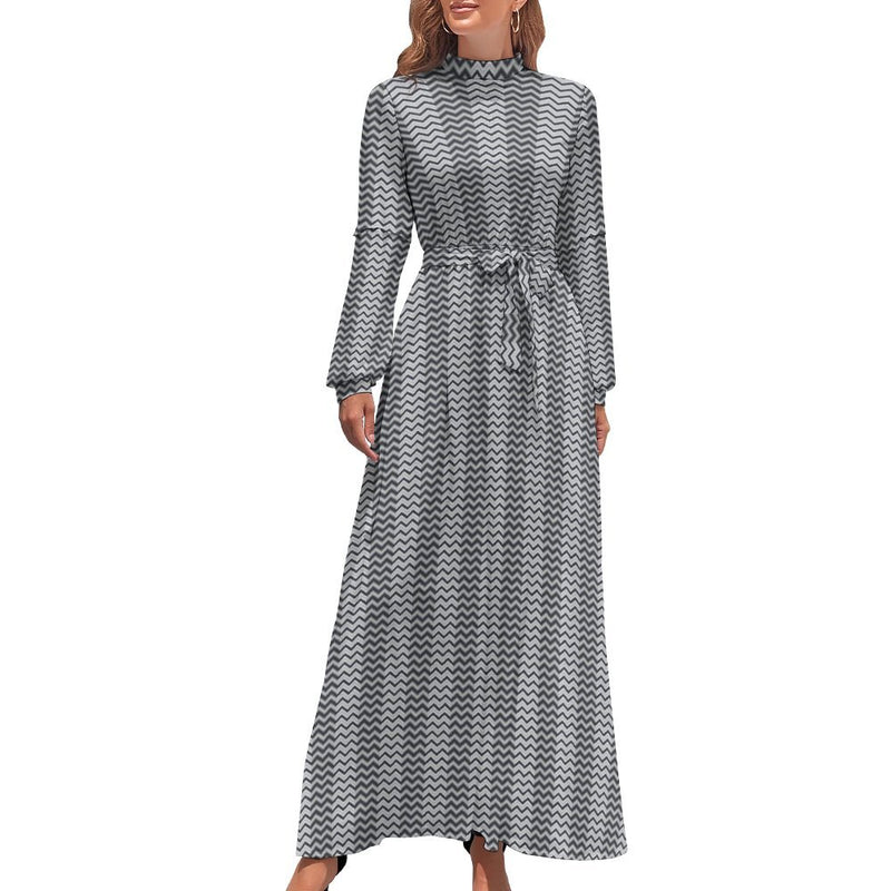 Long Sleeve High Neck Long Dress Long dress