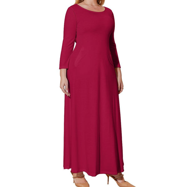 Plus Size Loose-Fit Long Sleeve Dress Long sleeved dress