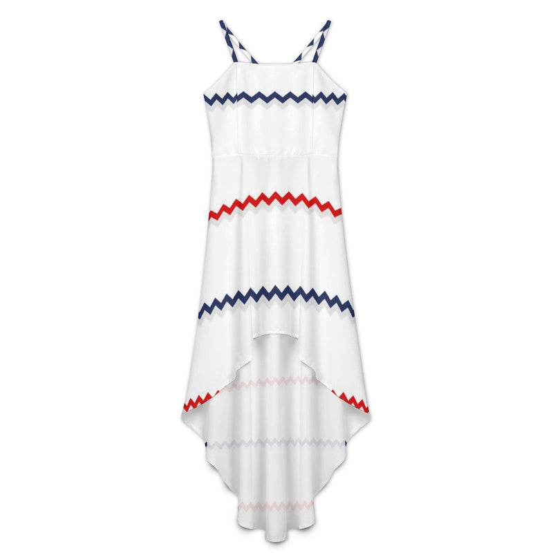 Americana High-Low Spaghetti Strap Dress