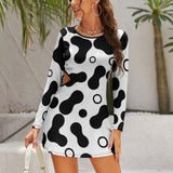Hollow Slim-Fit Dress Slim dress with hollow waist